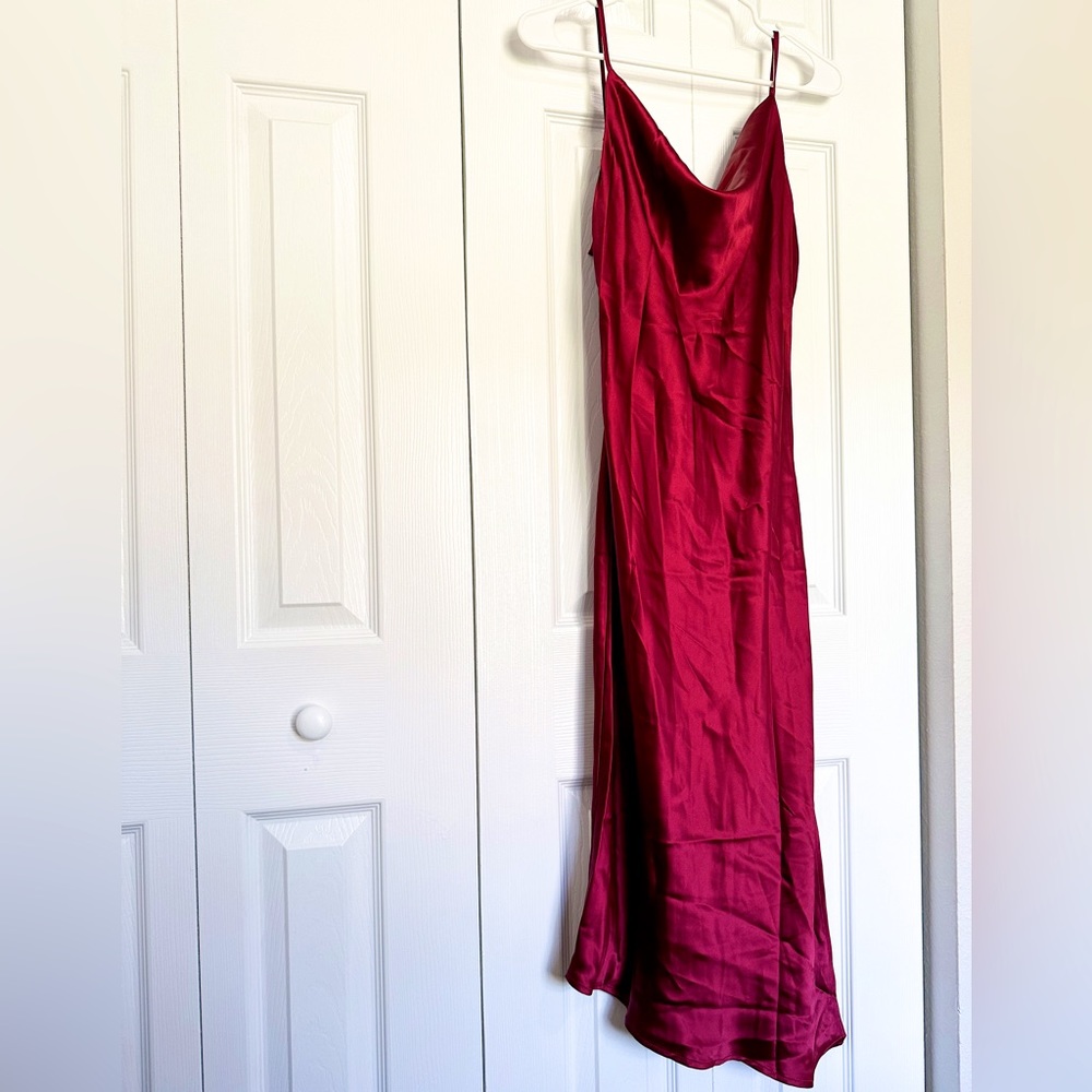 New Red Petal & Pup Satin Dress. With tags. Size: 4